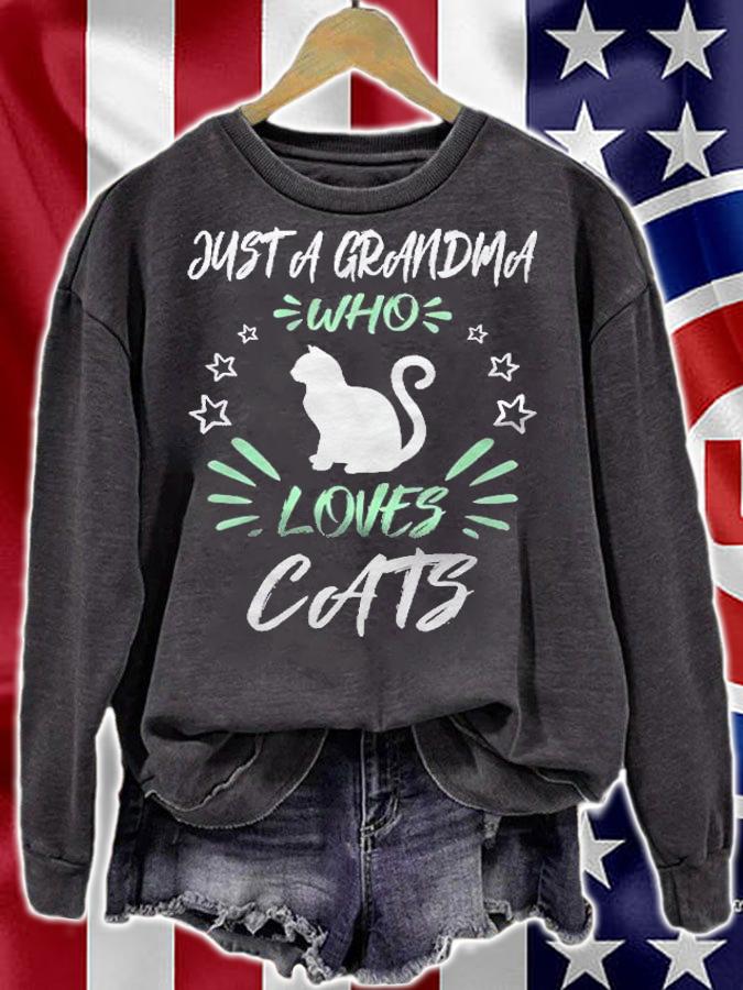 Just A Grandma Who Loves Cats Shirt t-shirt