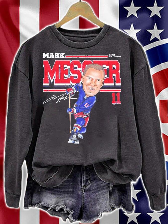 Mark Messier New York R Cartoon Hockey Shirt t-shirt