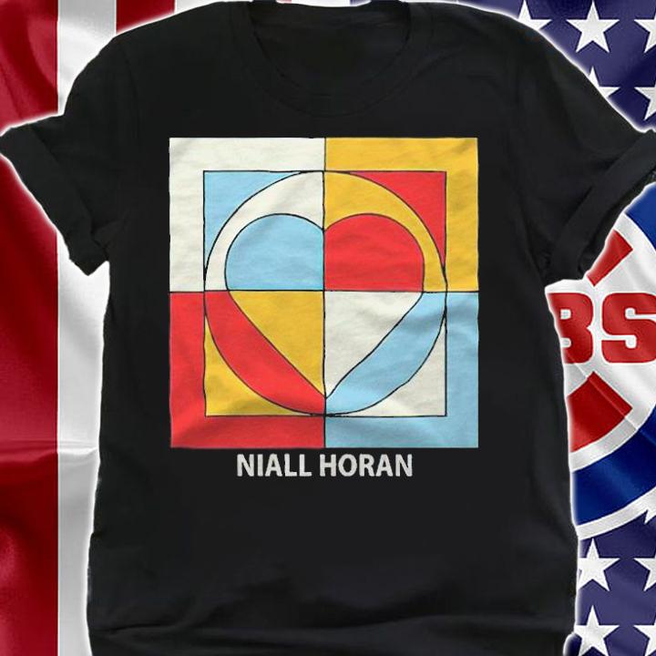 Niall Horan colour block heart T-shirt t-shirt shirt