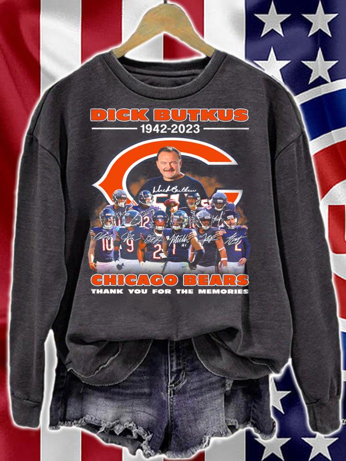 RIP Dick Butkus Chicago Bears signatures thank you for the memories t-shirt