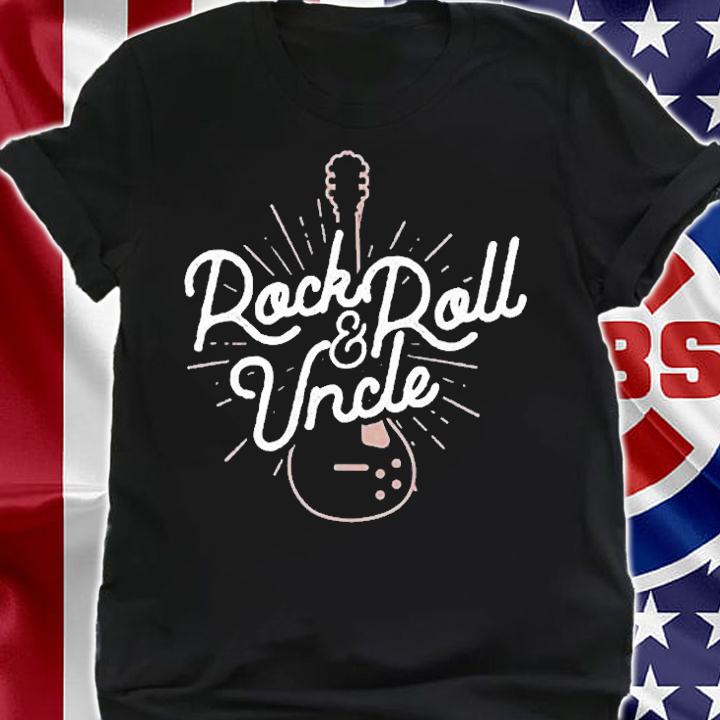 Rock And Roll Uncle Guitar Sunburst T-Shirt t-shirt shirt