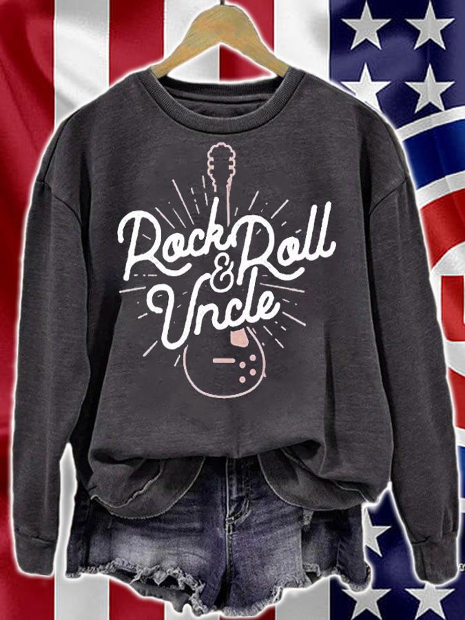 Rock And Roll Uncle Guitar Sunburst T-Shirt t-shirt sweatshirt