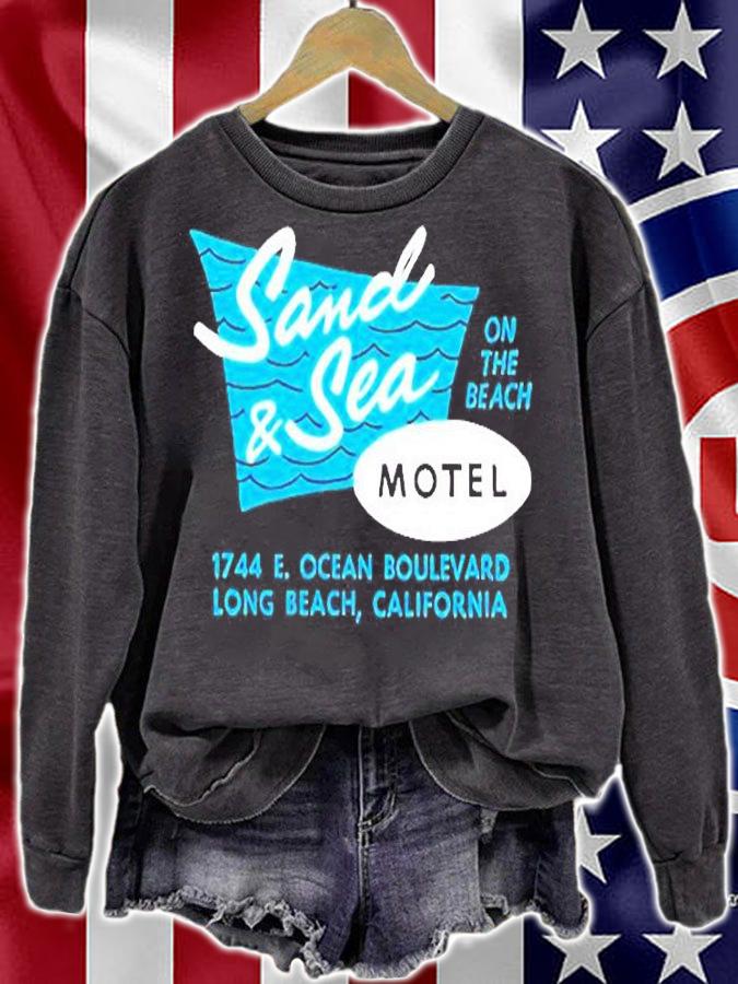 Sand And Sea Motel On The Beach T-Shirt t-shirt sweatshirt