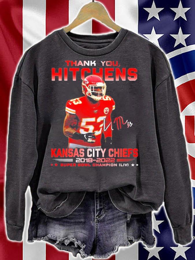 Thank You Hitchens Kansas City Chiefs 2018-2022 Super Bowl Champion Signatures Shirt t-shirt sweatshirt