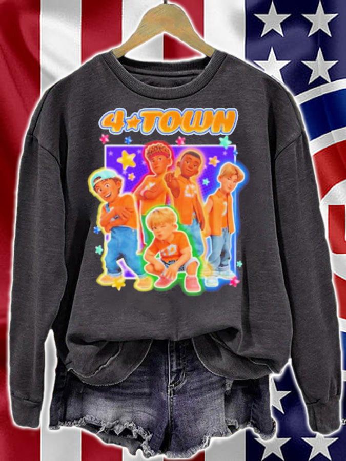Turning Red 4 Town Boy Band Girls Shirt t-shirt