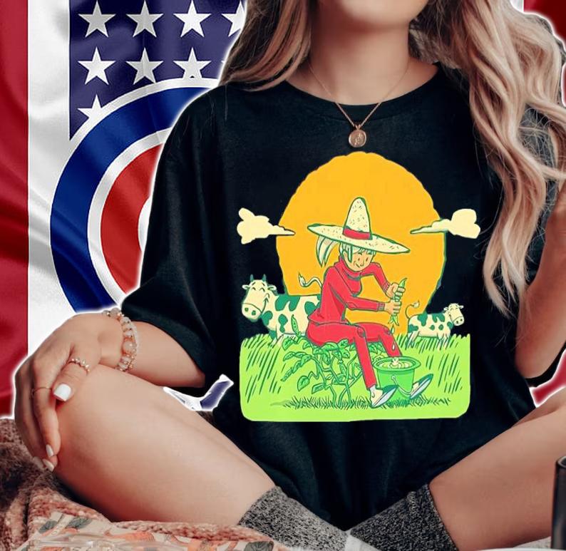 Farmer Milking Soybeans Soy Milk shirt t-shirt woman shirt