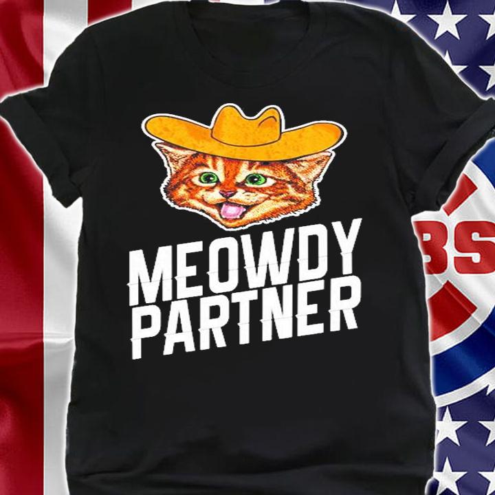Meowdy Partner, Howdy Cowboy Cat T-Shirt t-shirt