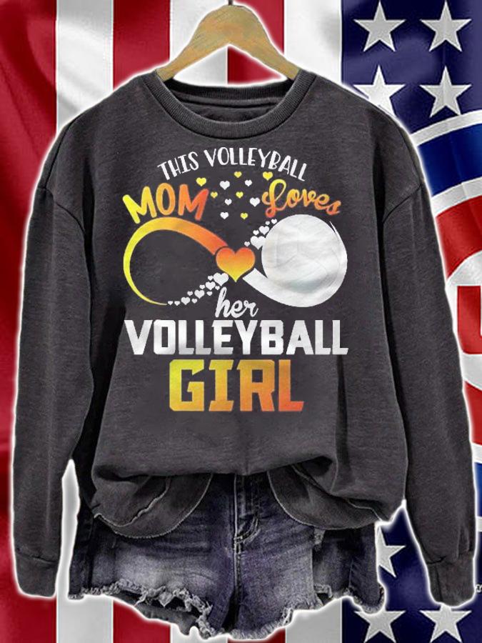 Mother This Volleyball Mom Loves Her Volleyball Girl Shirt t-shirt