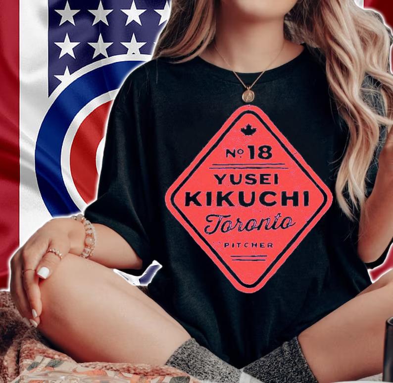 Official Yusei Kikuchi Toronto Pitcher T-Shirt t-shirt woman shirt