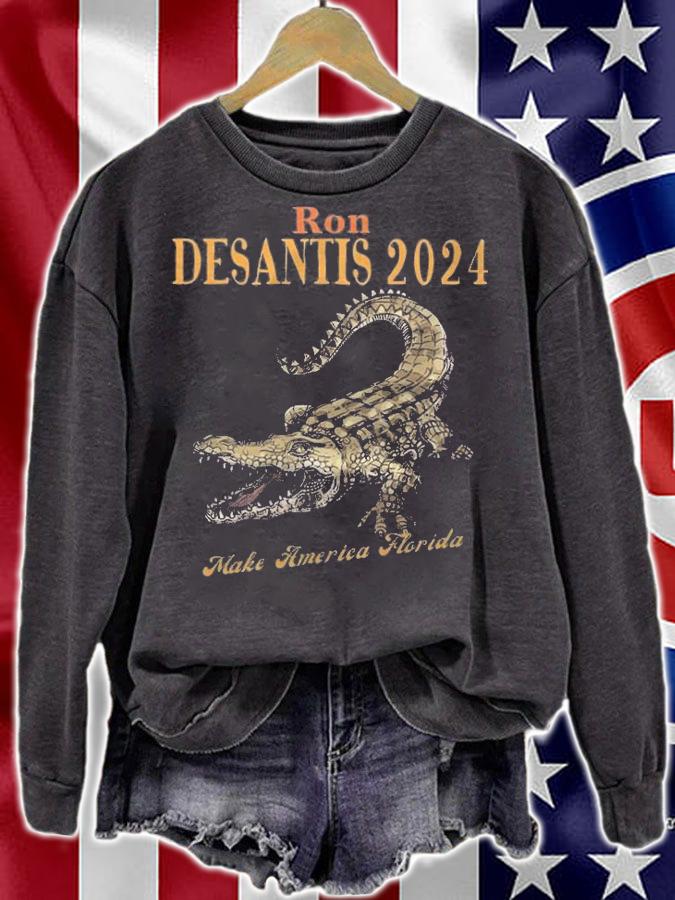 Ron Desantis For President 2024 Crocodile T-Shirt t-shirt