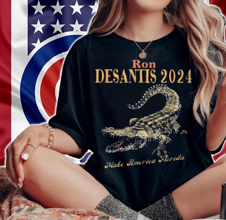 Ron Desantis For President 2024 Crocodile T-Shirt t-shirt
