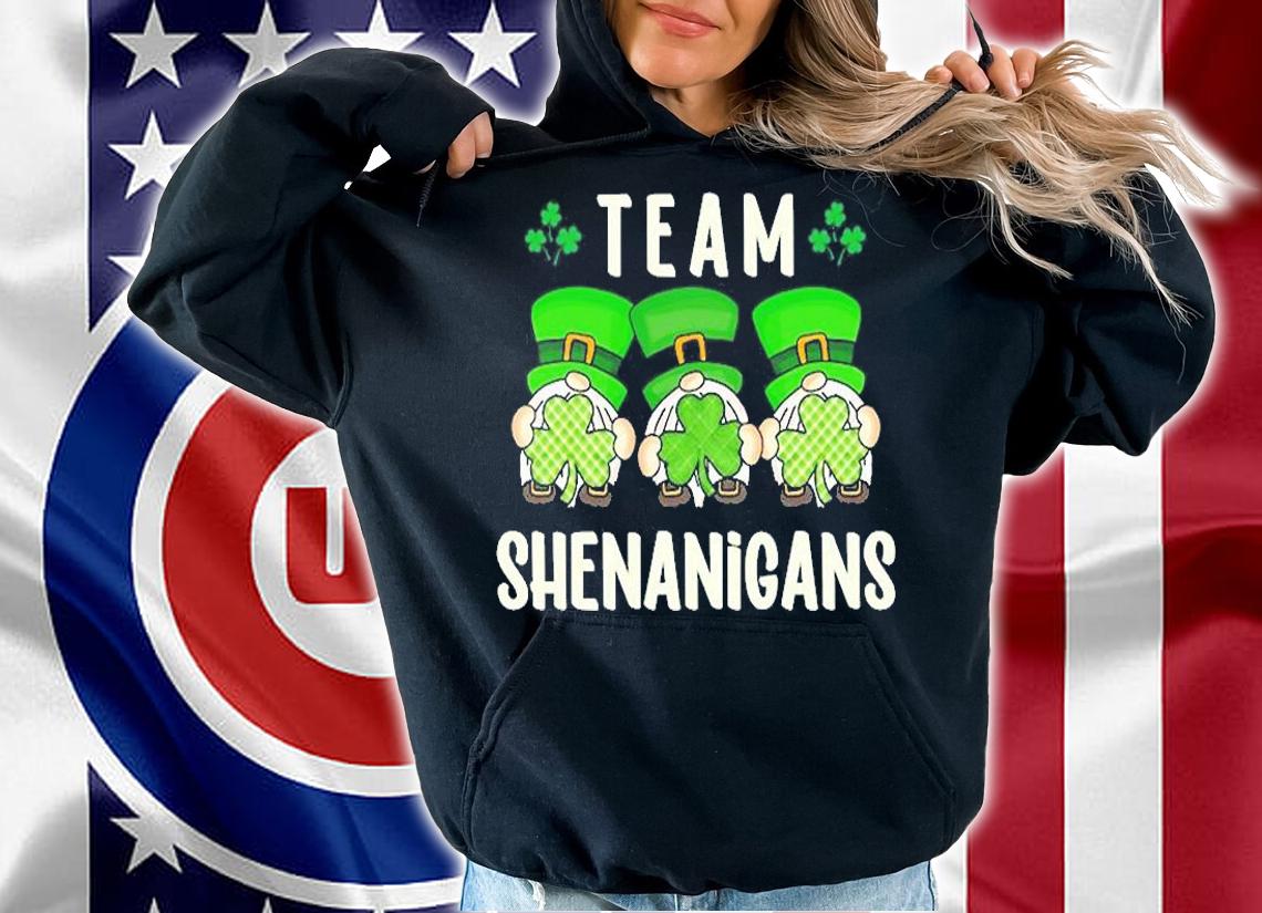 Shenanigans Team Squad St Patrick's Day Gnomes Green Irish Pullover T-Shirt t-shirt