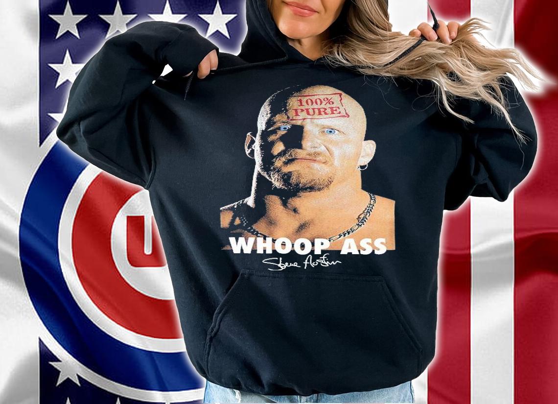 Vintage 1998 Stone Cold Steve Austin Whoop Ass signature shirt t-shirt hoodie