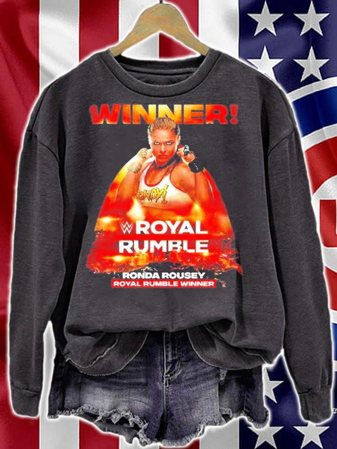 Winner Royal Rumble Ronda Rousey T-Shirt t-shirt sweatshirt