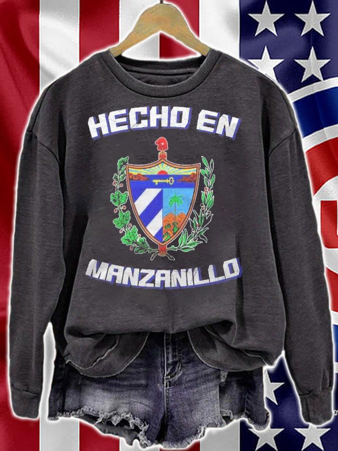Cuban Flag Hecho En Manzanillo Cuba Camisa Shirt t-shirt