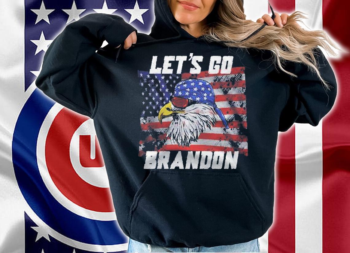 Lets Go Brandon American Flag Eagle Sunglasses Shirt t-shirt