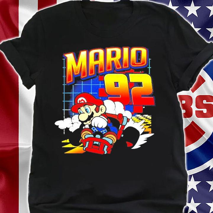 Mario Kart 92 Classic Drift Colorful Graphic T-Shirt t-shirt