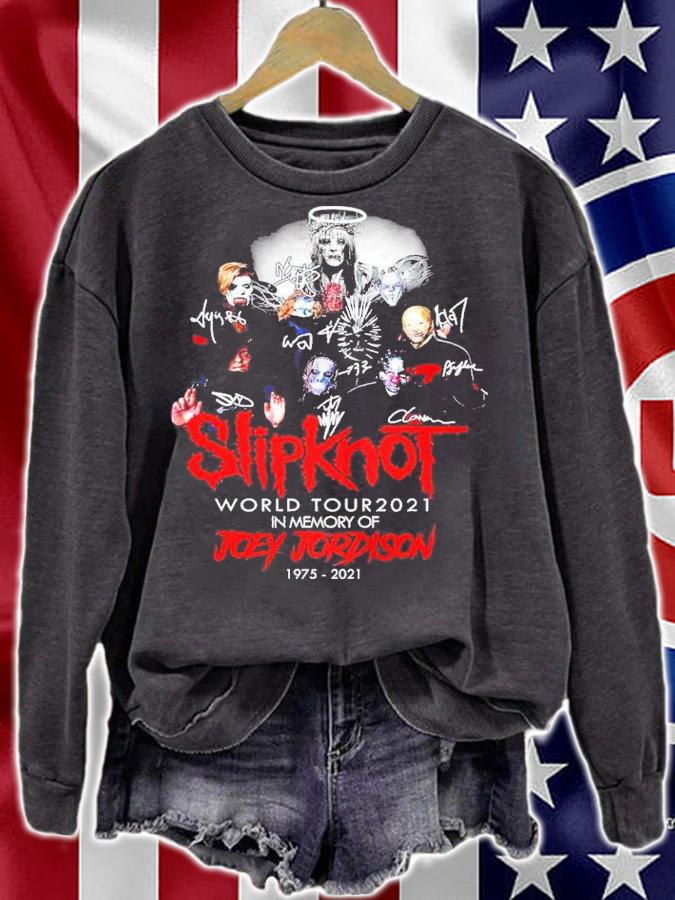Slipknot World Tour 2021 In Memory Of Joey Jordison 1975-2021 Signatures Shirt t-shirt sweatshirt