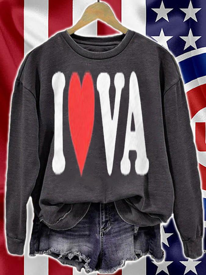 I Love Va Heart Virginia Pullover Shirt t-shirt sweatshirt
