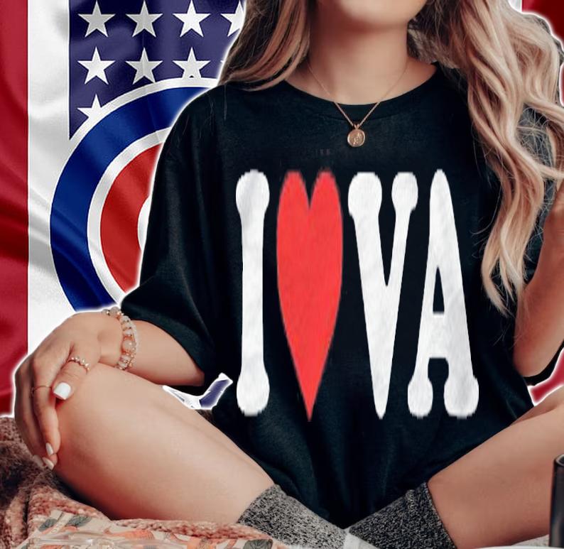 I Love Va Heart Virginia Pullover Shirt t-shirt woman shirt