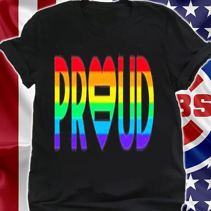 Katie Barnes Rainbow Heart Proud T-Shirt t-shirt shirt