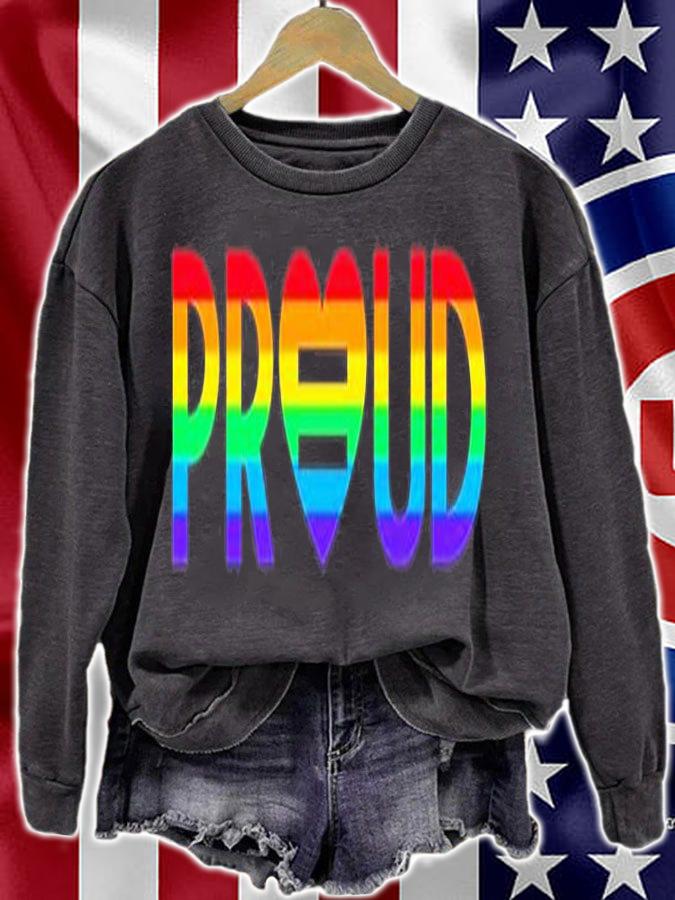 Katie Barnes Rainbow Heart Proud T-Shirt t-shirt sweatshirt