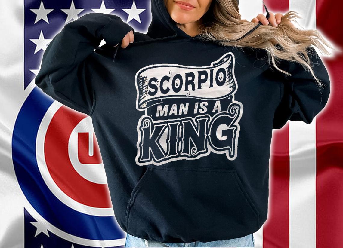 Scorpio Man Is A King Funny Scorpio Shirt t-shirt