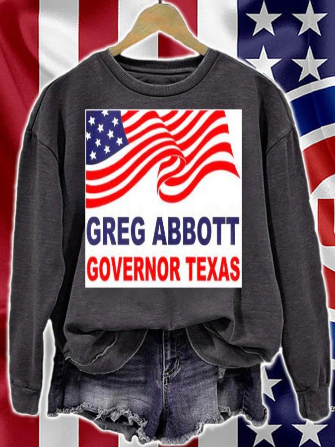 Greg Abbott Texas USA Flag T-Shirt t-shirt sweatshirt