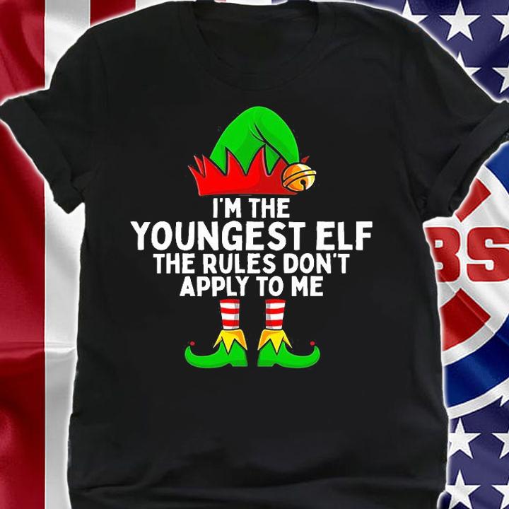 I'm The Youngest Elf Matching Family Christmas T-Shirt t-shirt