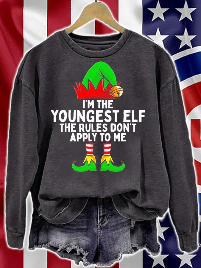 I'm The Youngest Elf Matching Family Christmas T-Shirt t-shirt