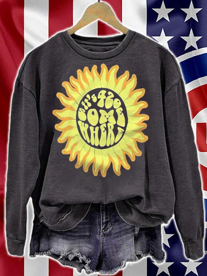 It's 420 somewhere sunflower T-shirt t-shirt