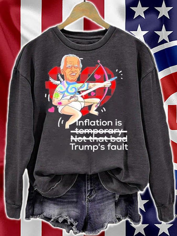 Joe Biden Inflation Is Temporary Not That Bad Trump's Fault Shirt t-shirt sweatshirt