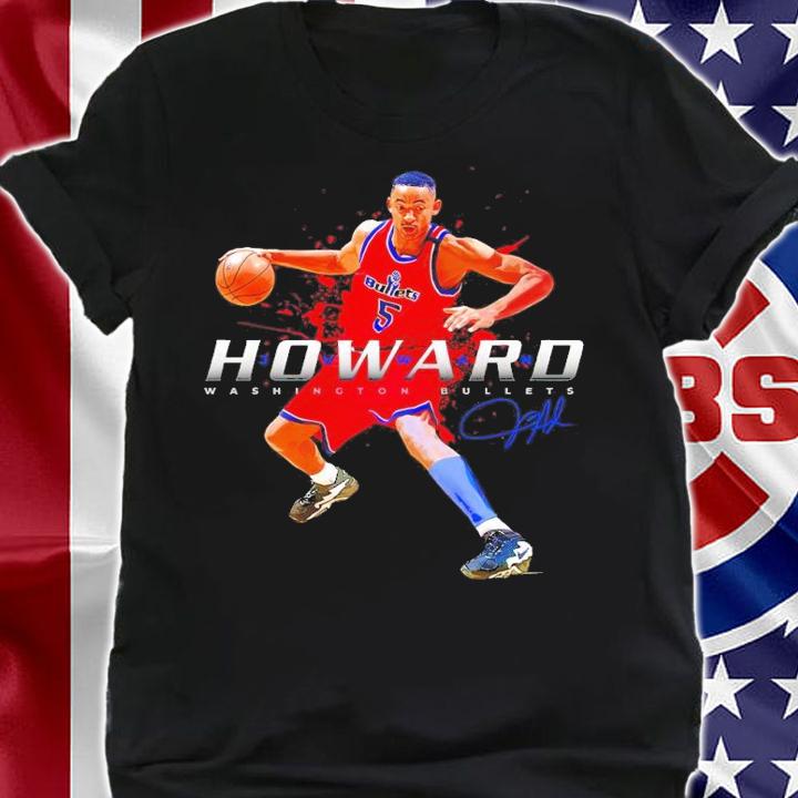 Juwan Howard Washington Bullets Basketball Signatures Shirt t-shirt shirt