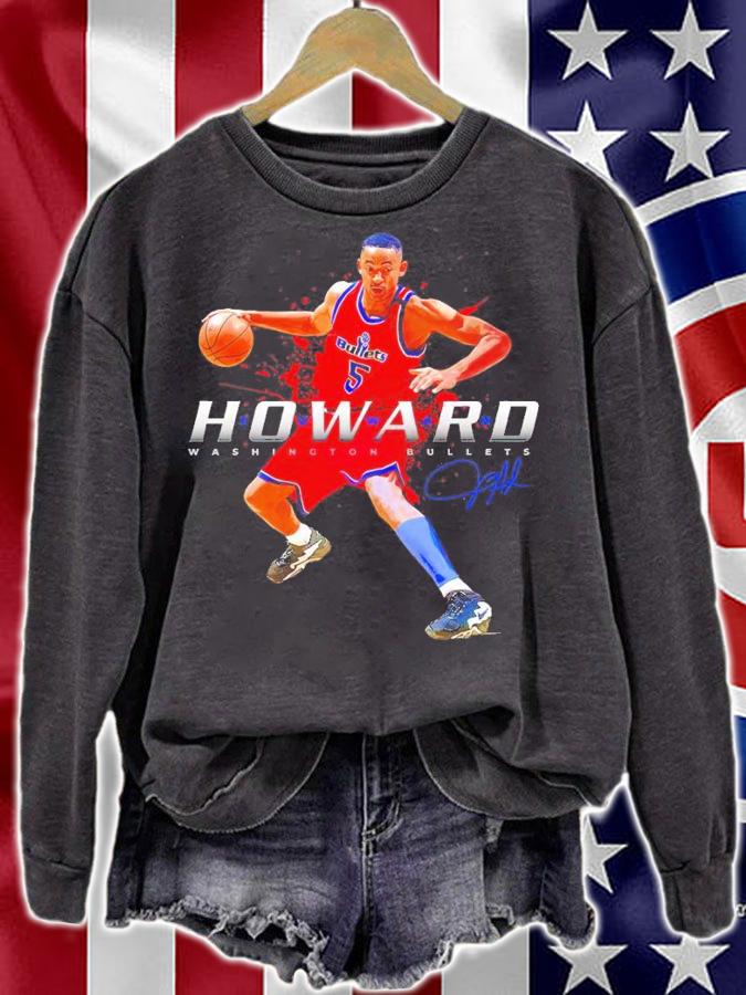 Juwan Howard Washington Bullets Basketball Signatures Shirt t-shirt sweatshirt