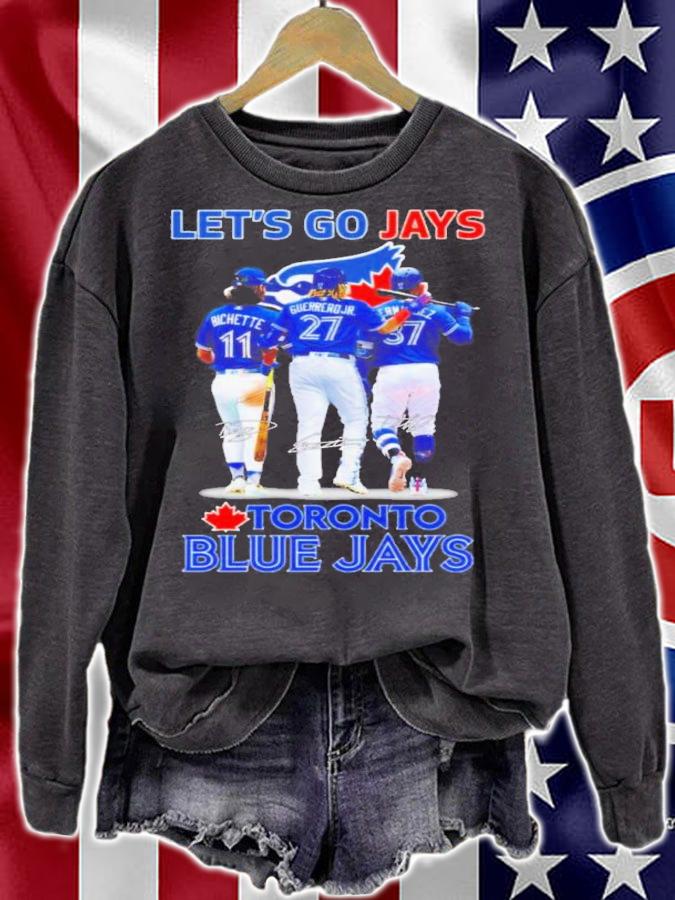 Let's Go Jay's Toronto Blue Jays Signatures Shirt t-shirt sweatshirt
