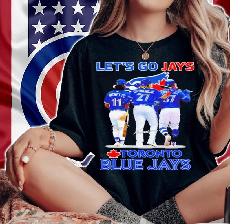 Let's Go Jay's Toronto Blue Jays Signatures Shirt t-shirt woman shirt