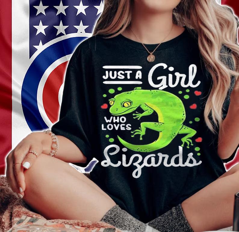 Lizard Just A Girl Who Loves Lizards shirt t-shirt woman shirt