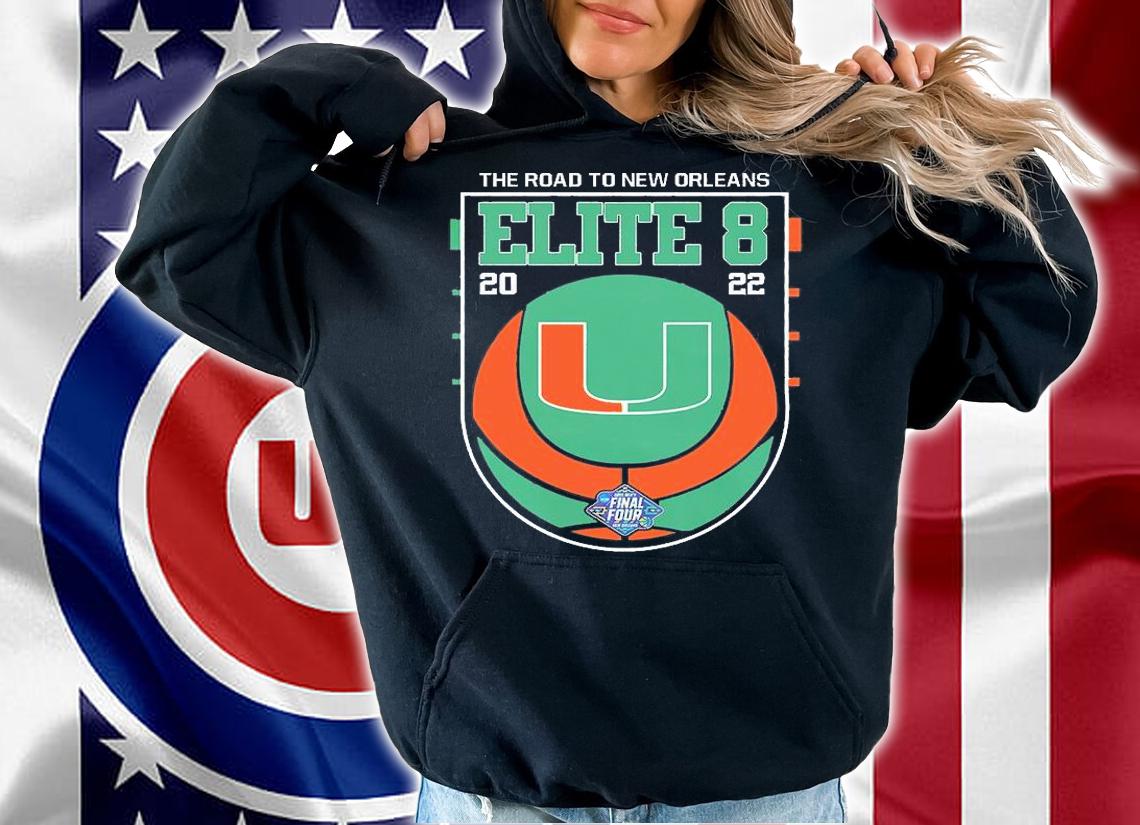 Miami Hurricanes 2022 Elite Eight NCAA Men's Basketball T-Shirt t-shirt hoodie