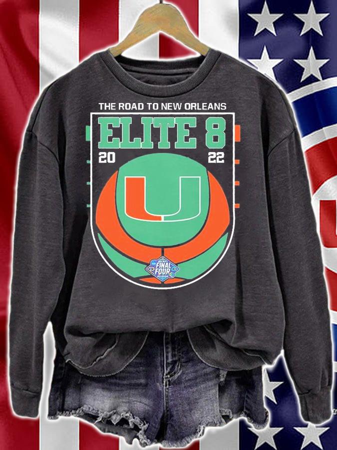 Miami Hurricanes 2022 Elite Eight NCAA Men's Basketball T-Shirt t-shirt sweatshirt
