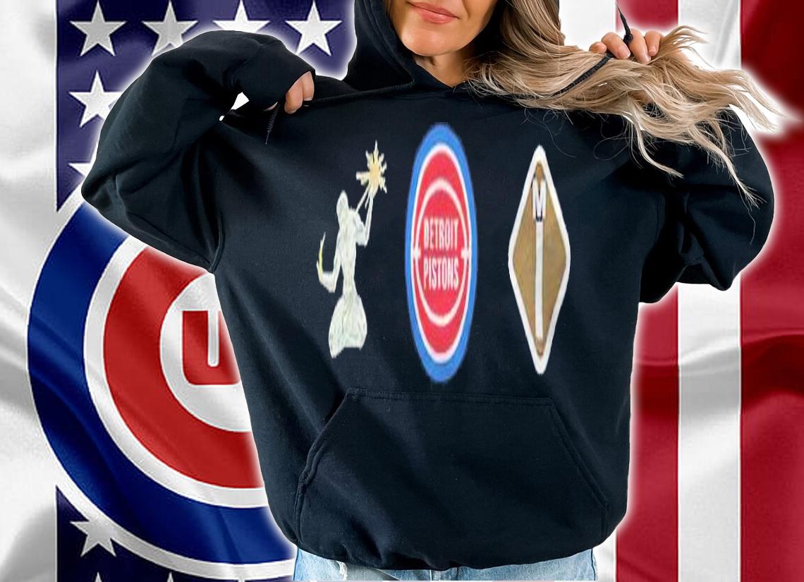 Mitchell and Ness Detroit Pistons Interstate T-shirt t-shirt hoodie