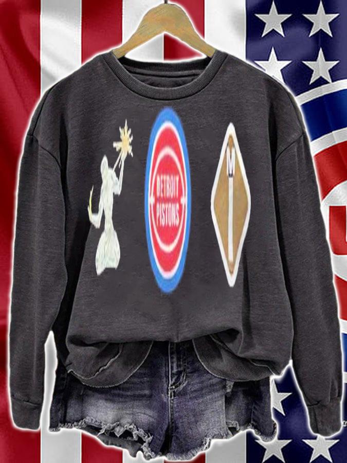 Mitchell and Ness Detroit Pistons Interstate T-shirt t-shirt sweatshirt