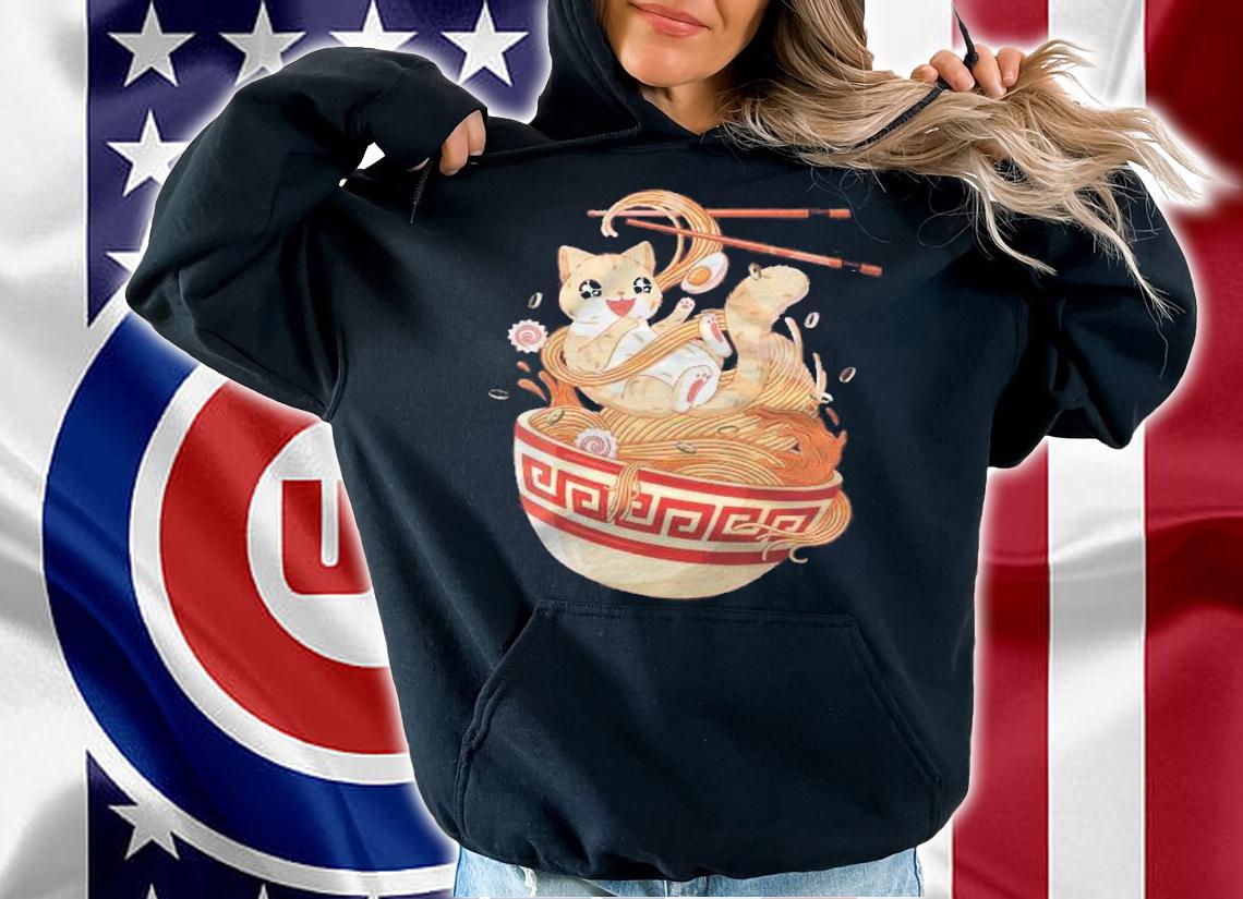 Ramen Cat Tshirt Kawaii Anime Tee Japanese Gift Shirt t-shirt hoodie