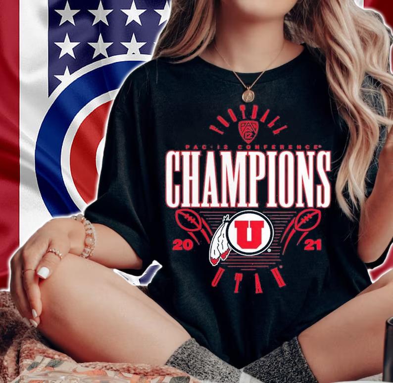 Utah Utes 2021 PAC-12 Football Conference Champions Shirt t-shirt woman shirt