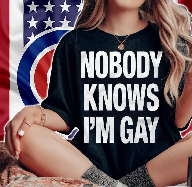 Nobody Knows Im Gay Pride Shirt t-shirt woman shirt