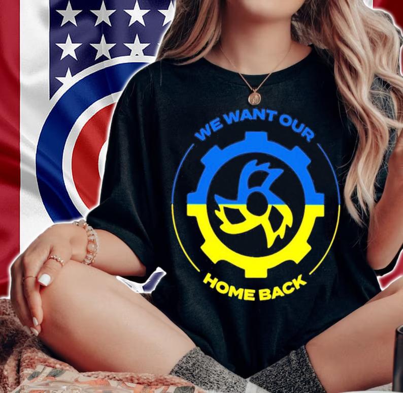 Ukrainian Metal Band Jinjer Announces Donation Campaign We Want Our Home Back Shirt t-shirt woman shirt