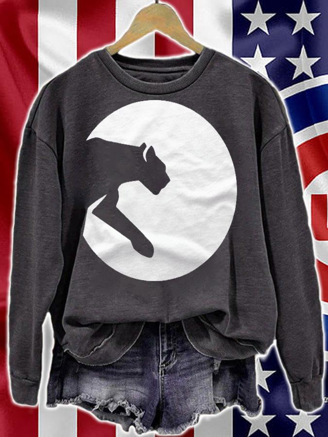 Leopard Moon Leopard Silhouette Gift Shirt t-shirt sweatshirt