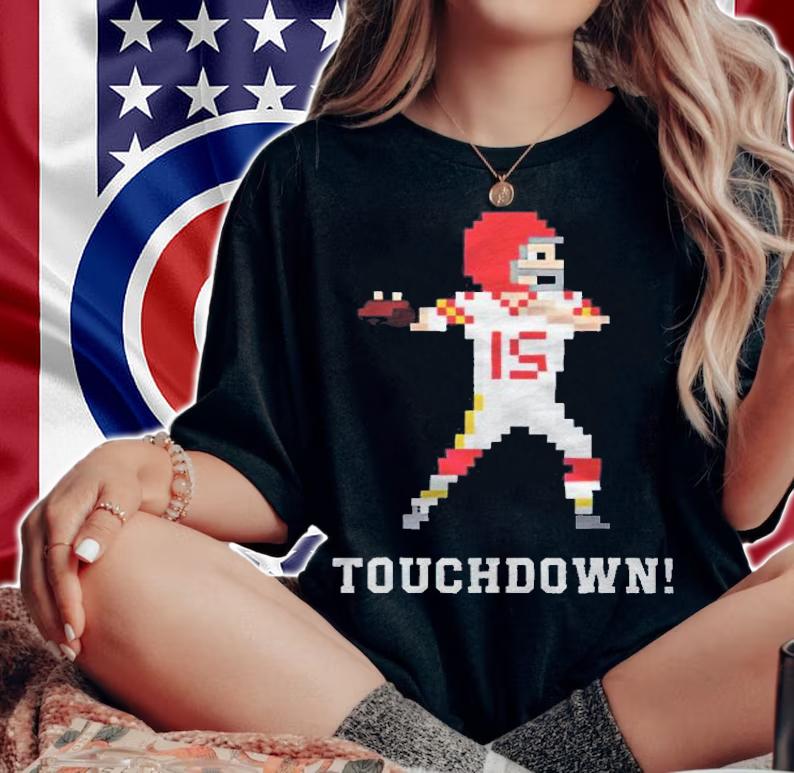 Retro video game Touchdown Kansas City football T-shirt t-shirt