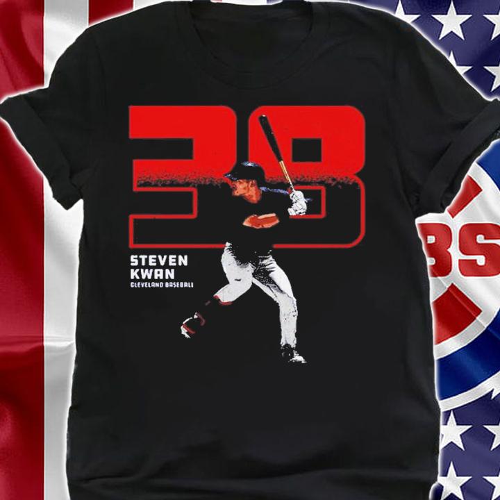 Steven Kwan Cleveland Outline Baseball Shirt t-shirt shirt