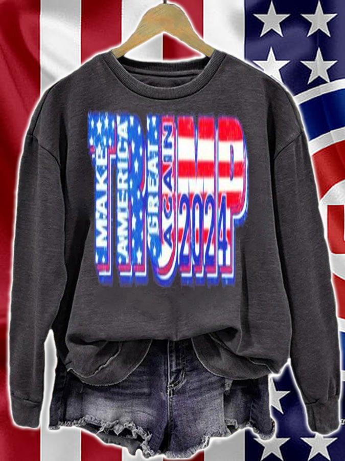 Trump 2024 Make America Great Again American Flag MAGA 2024 Shirt t-shirt sweatshirt