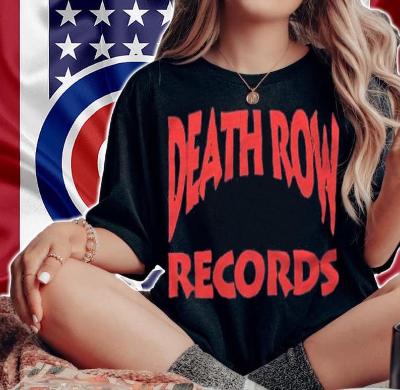 Vintage Death Row Records text T-shirt t-shirt woman shirt